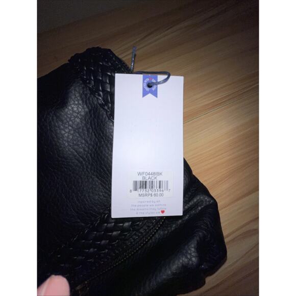 Wallflower Jeans Black Womans Crossbody Leather Purse - Picture 7 of 7